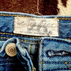free people jeans only wore a couple of times. Size 26 , denim
